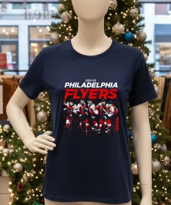 2025 26 Philadelphia Flyers team players skyline T shirt