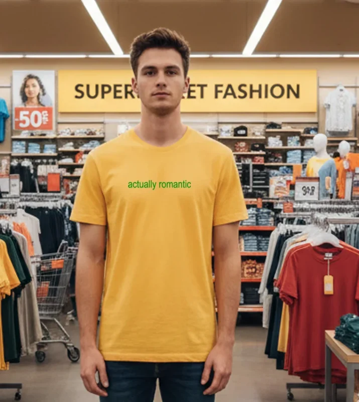 Actually Romantic Brat Yellow T Shirt