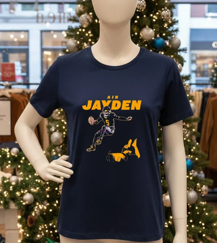 Air Jayden Jayden Daniels Washington Commanders Player   Navy T Shirt