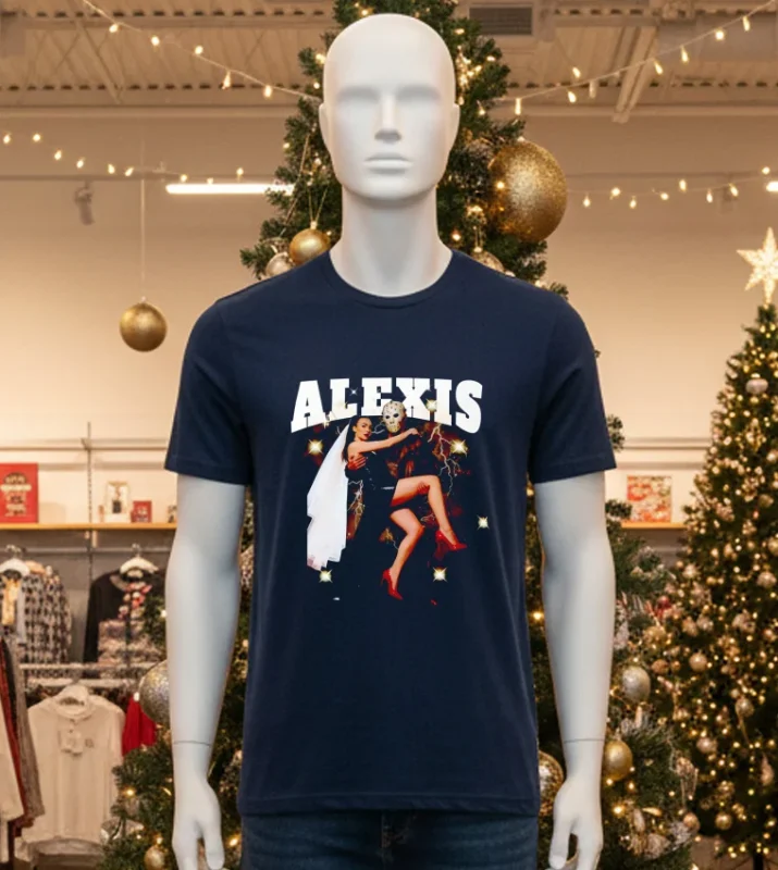 Alexis Texas X Jason Voorhees Halloween T Black T Shirt