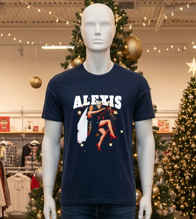 Alexis Texas X Jason Voorhees Halloween T - black-t-shirt Alexis Texas X Jason Voorhees Halloween T Black T Shirt