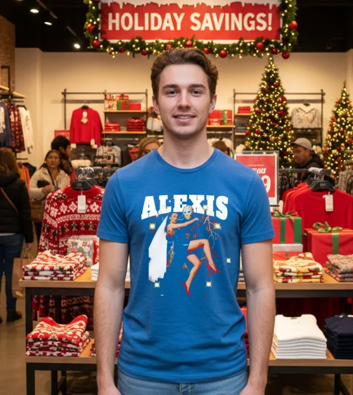 Alexis Texas X Jason Voorhees Halloween T Blue T Shirt