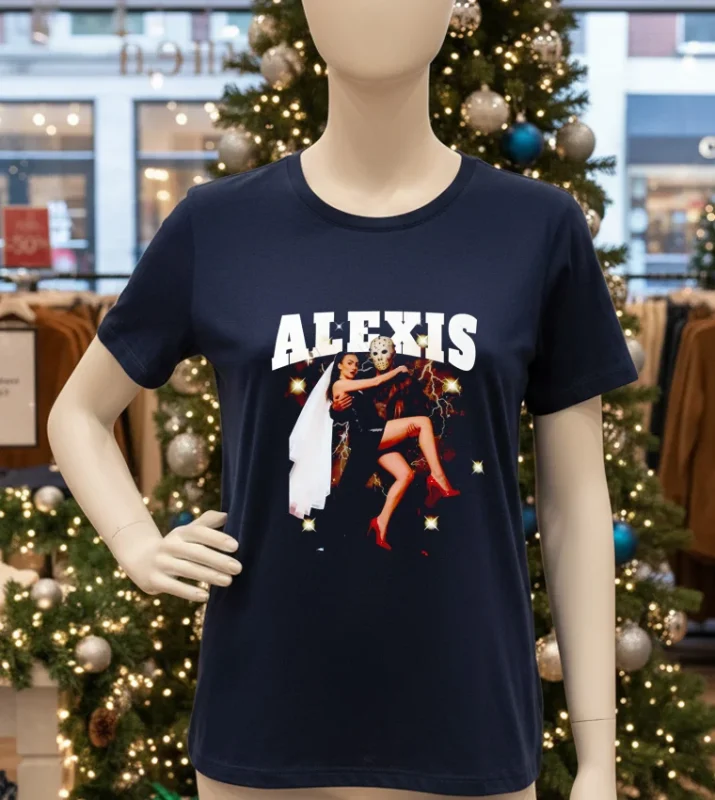 Alexis Texas X Jason Voorhees Halloween T Navy T Shirt
