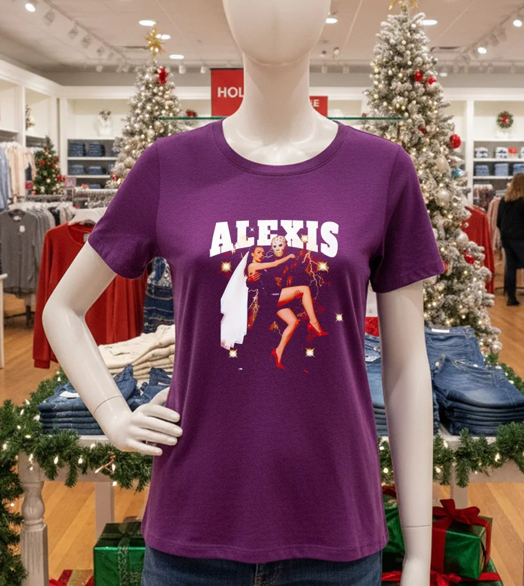 Alexis Texas X Jason Voorhees Halloween T - purple-t-shirt Alexis Texas X Jason Voorhees Halloween T Purple T Shirt