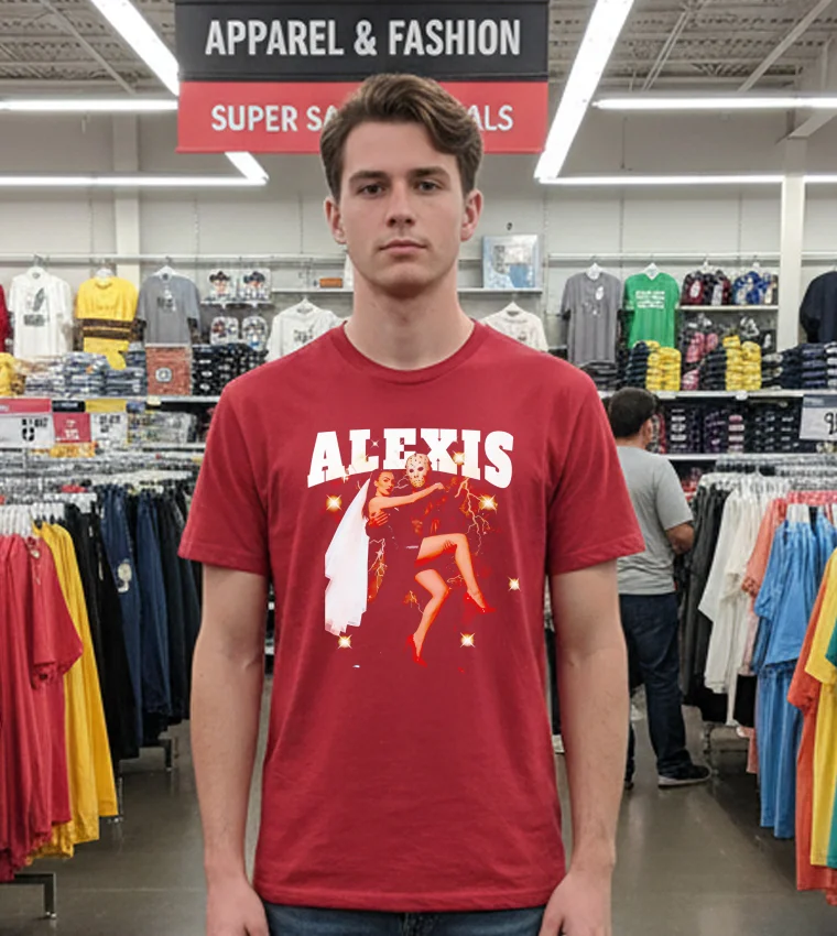 Alexis Texas X Jason Voorhees Halloween T - red-t-shirt Alexis Texas X Jason Voorhees Halloween T Red T Shirt
