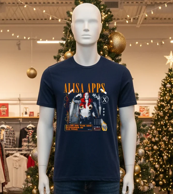 Alisa Apps Killer On The Mic Murderer In The Ring T   Black T Shirt