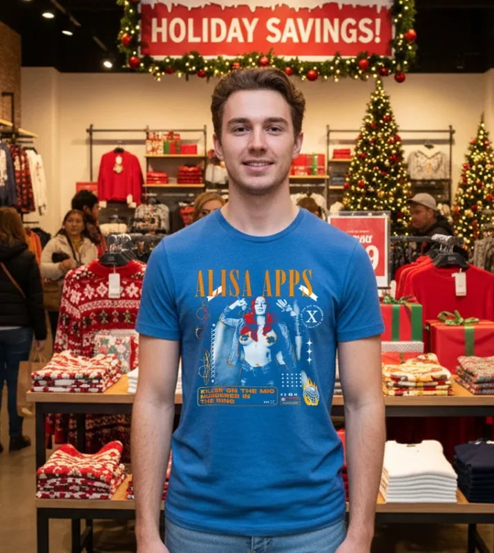 Alisa Apps Killer On The Mic Murderer In The Ring T Blue T Shirt