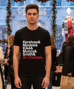 Ampersand 3 Time Champs Dodgers 2025 shirt