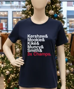 Ampersand 3 Time Champs Dodgers 2025 shirt