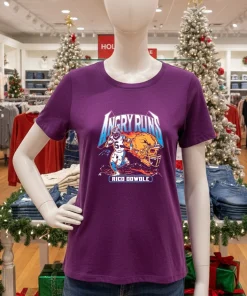 Angry Runs 2025 Panthers Rico Dowdle   Purple T Shirt