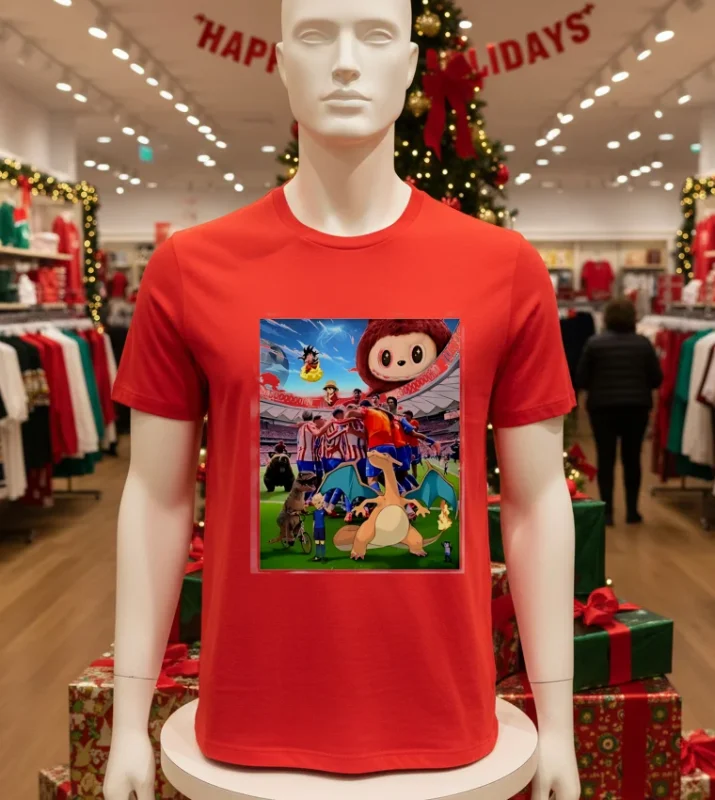 Atletico Madrid 90m Celebration Meme Photo Red T Shirt