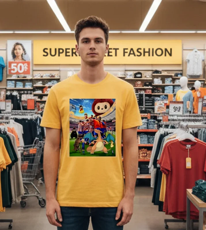 Atletico Madrid 90m Celebration Meme Photo Yellow T Shirt