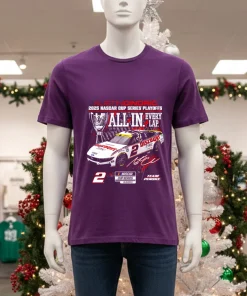 Austin Cindric Checkered Flag Sports 2025 NASCAR Cup Series Playoffs Discount Tire American style t-shirt