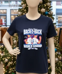 Back To Back World Champs Shohei Ohtani 2024 2025 Navy T Shirt