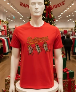Baltimore Orioles Hot Dog Race   Red T Shirt