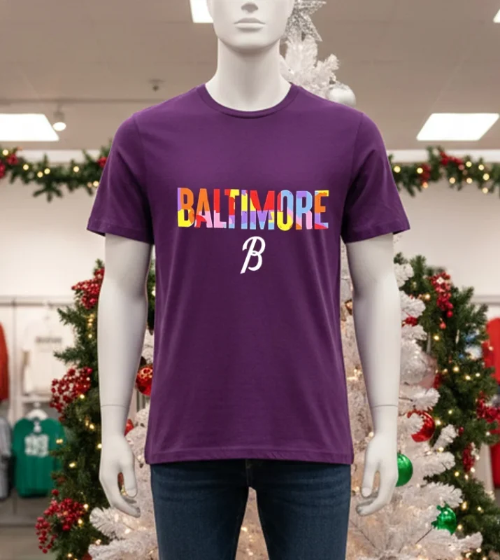 Baltimore Orioles On Field City Pride   Purple T Shirt