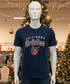 Baltimore Orioles Wonderment Retro   Black T Shirt