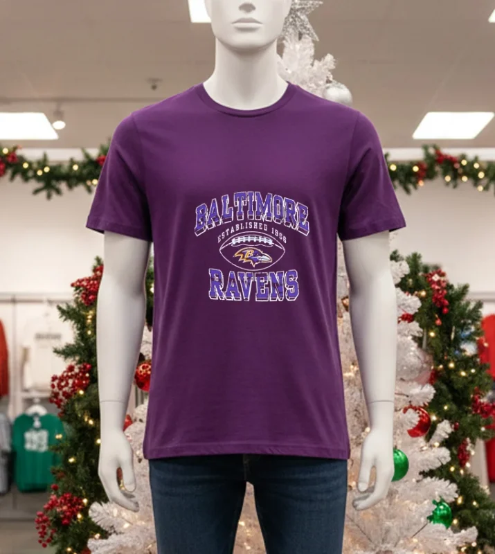 Baltimore Ravens Established 1996 Purple T Shirt