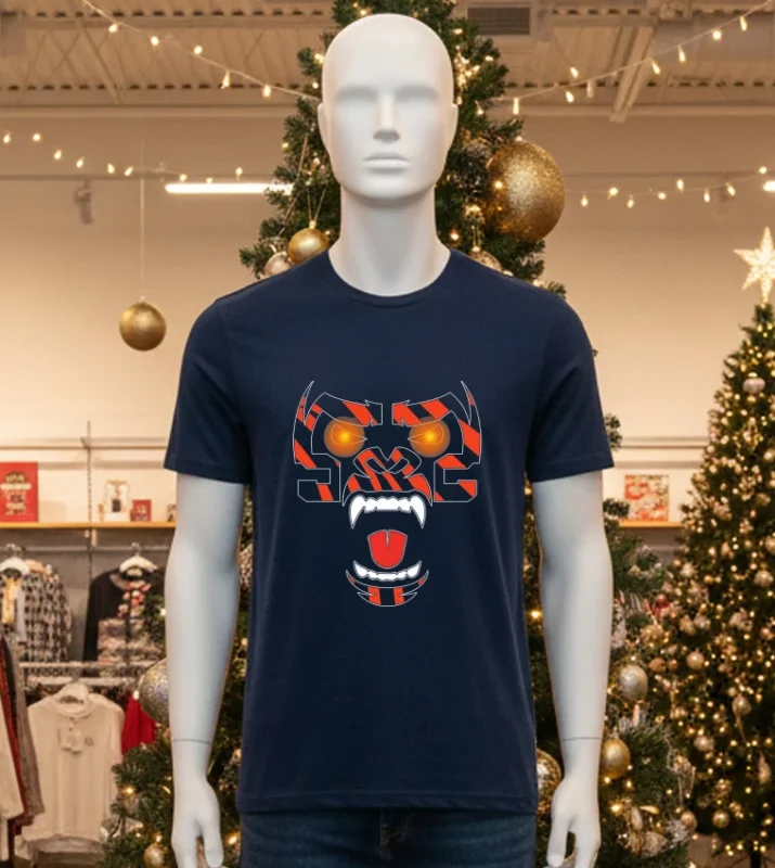 Bengals Brews Fierce Jungle Gorilla Graphic T Black T Shirt