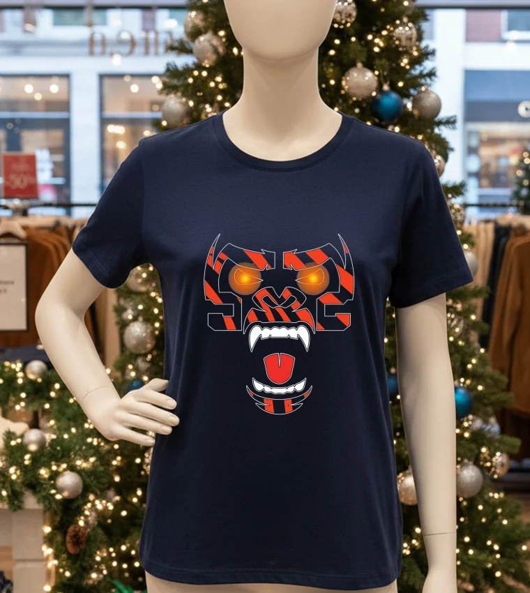 Bengals Brews Fierce Jungle Gorilla Graphic T - navy-t-shirt Bengals Brews Fierce Jungle Gorilla Graphic T Navy T Shirt
