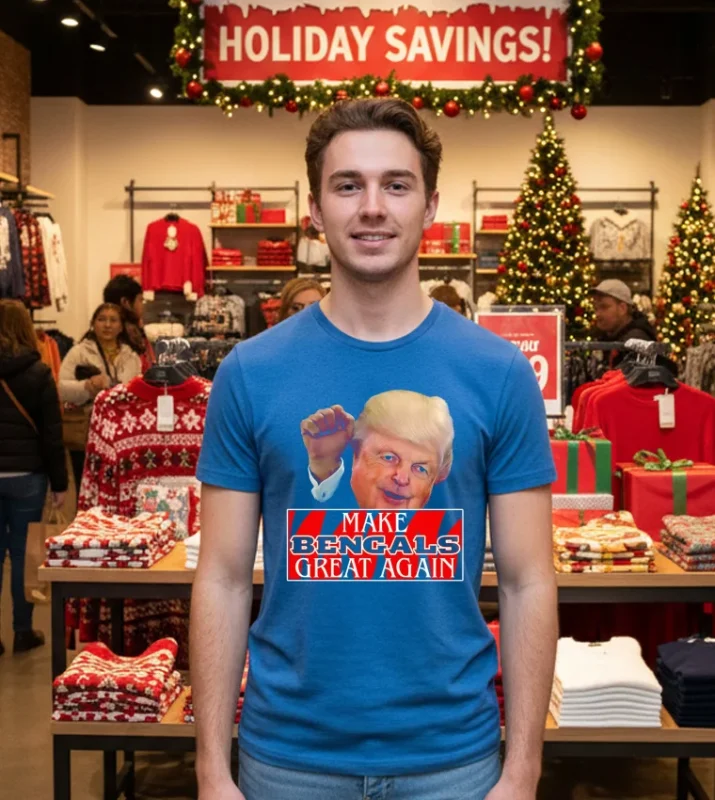 Bengals Brews Make Bengals Great Again T Blue T Shirt