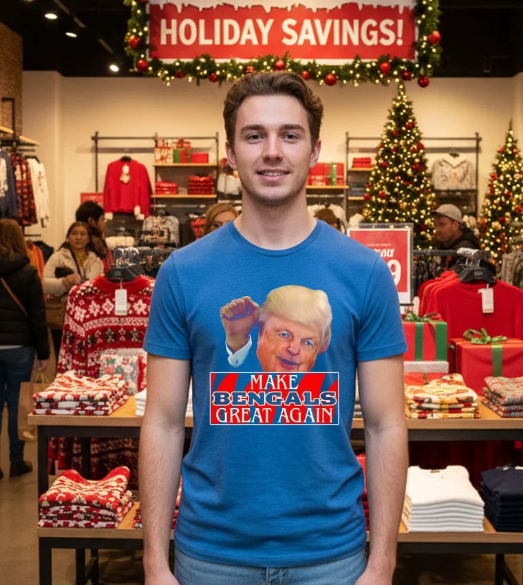 Bengals Brews Make Bengals Great Again T - blue-t-shirt Bengals Brews Make Bengals Great Again T Blue T Shirt