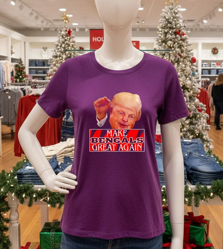 Bengals Brews Make Bengals Great Again T - purple-t-shirt Bengals Brews Make Bengals Great Again T Purple T Shirt