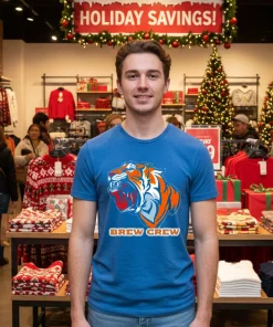 Bengals Tiger Beer and Brews Brew Crew Can Crusher T shirt