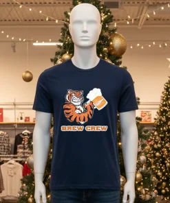 Bengals Tiger Beer And Brews Brew Crew T   Black T Shirt