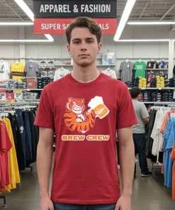 Bengals Tiger Beer and Brews Brew Crew T shirt