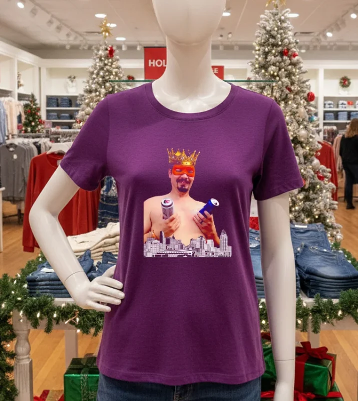 Bengals Tiger Beer And Brews Can Titty King T Purple T Shirt