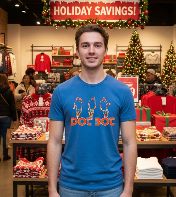 Bengals Tiger Beer And Brews Dot Bot T   Blue T Shirt