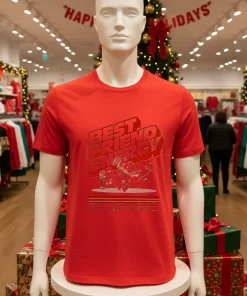 Best Friend Energy Judy Hopps And Nick Wilde Cartoon Red T Shirt