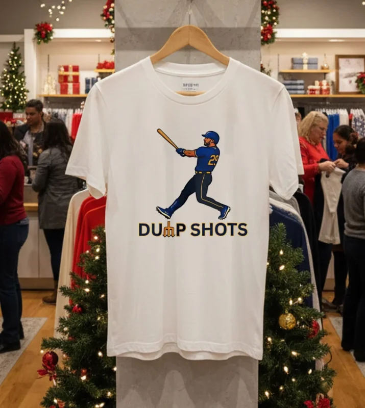 Big Dumper Dump Shots Cal Raleigh Seattle Mariners White T Shirt