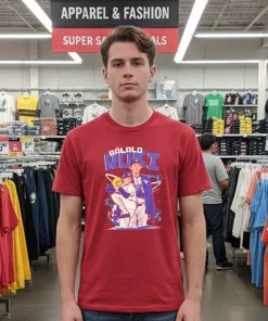 Báilalo Roki Los Angeles Dodgers   Red T Shirt