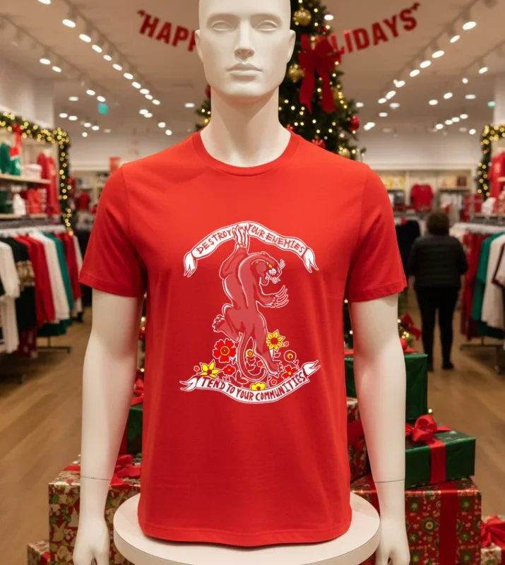 Black Panther Destroy Your Tend To Your Communities T Red T Shirt