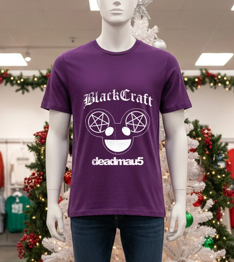 Blackcraft Ghosts N Stuff Deadmau5 - purple-t-shirt Blackcraft Ghosts N Stuff Deadmau5 Purple T Shirt