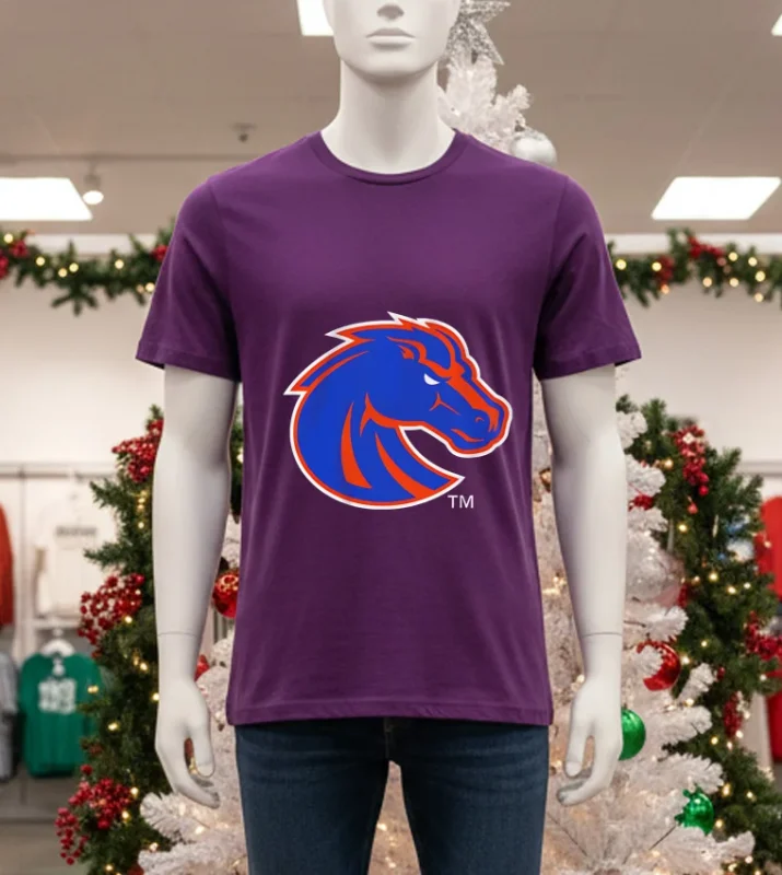Boise State Broncos Primary Logo 2026 Purple T Shirt