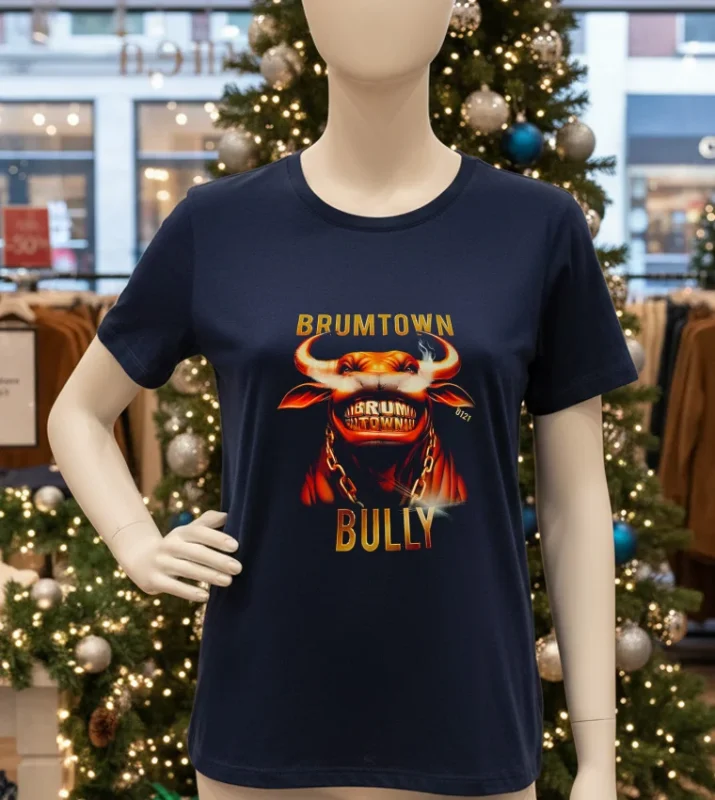 Brumtown Bully Cow Head Navy T Shirt