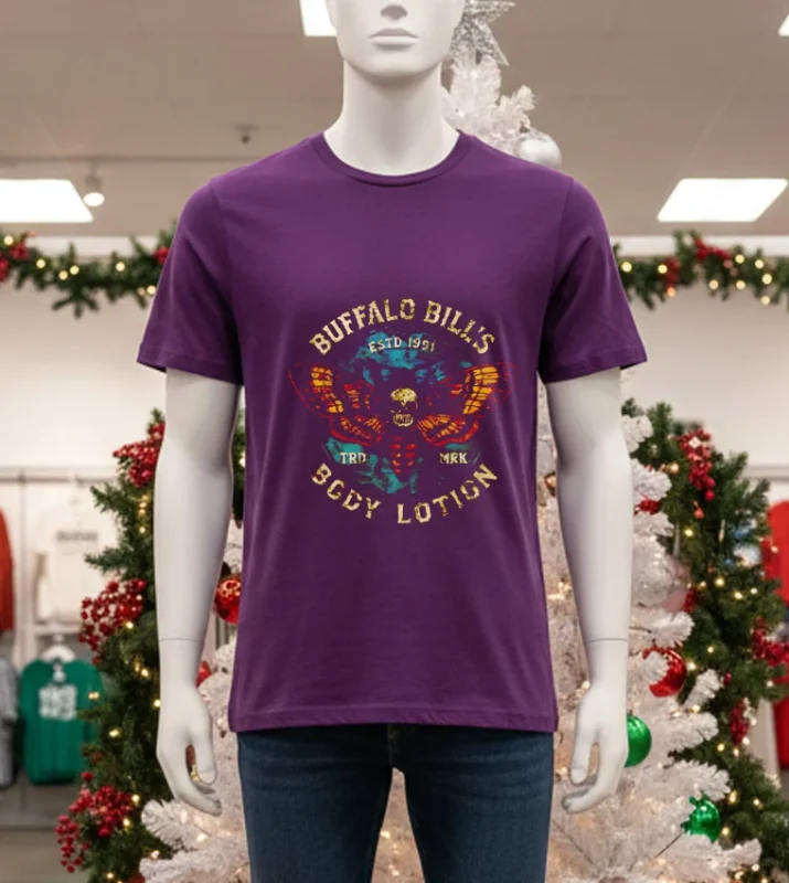 Buffalo Bill Body Lotion Estd 1991 Retro T Purple T Shirt