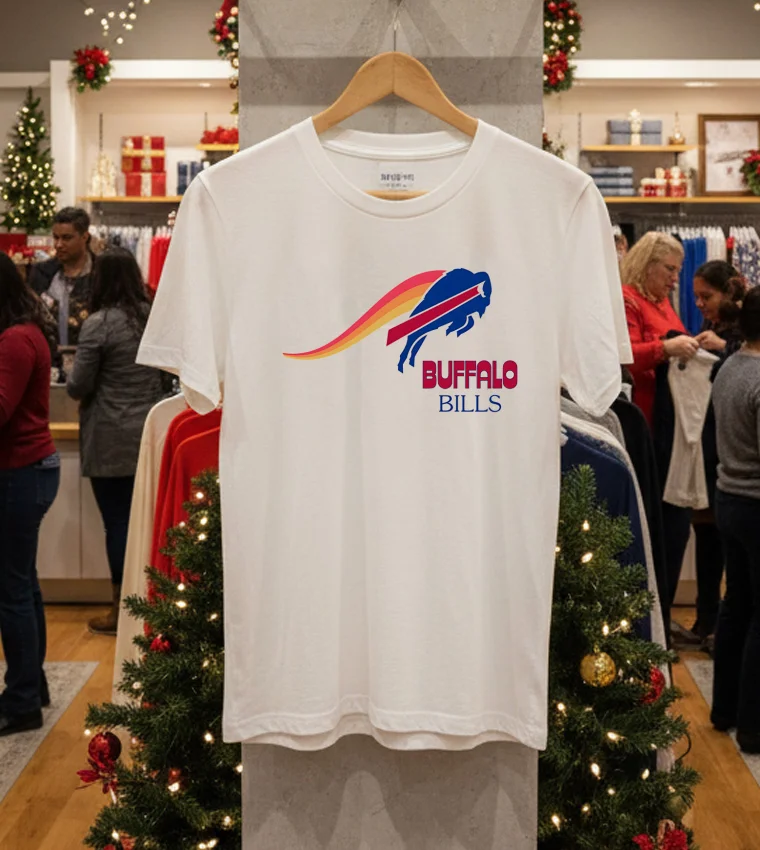 Buffalo Bills Color Splash - white-t-shirt Buffalo Bills Color Splash White T Shirt