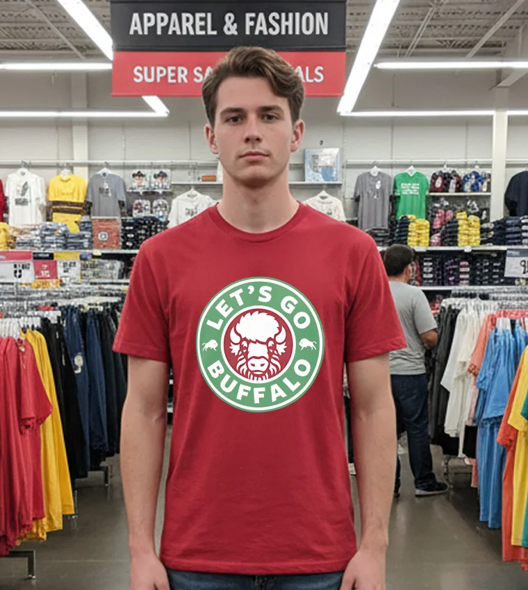 Buffalo Brew Let S Go Buffalo Bills - red-t-shirt Buffalo Brew Let S Go Buffalo Bills Red T Shirt