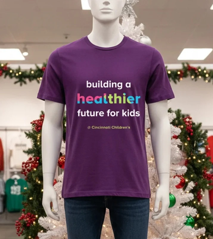 Building A Healthier Future For Kids   Purple T Shirt