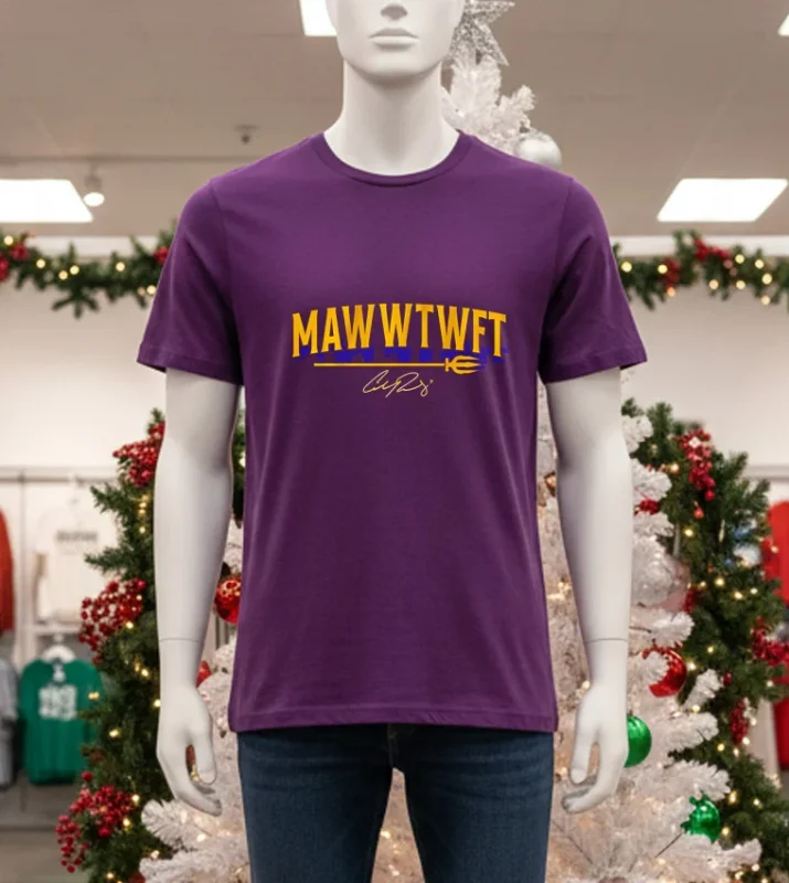 Cal Raleigh Mawwthft Signature   Purple T Shirt