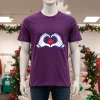 Canada Heart Hands Seattle Mariners   Purple T Shirt