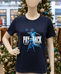 Carolina Panthers Rico Dowdle Pay Em Back   Navy T Shirt
