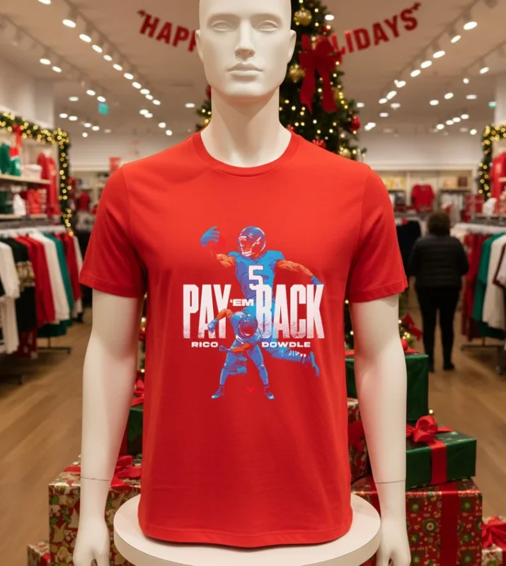Carolina Panthers Rico Dowdle Pay Em Back   Red T Shirt