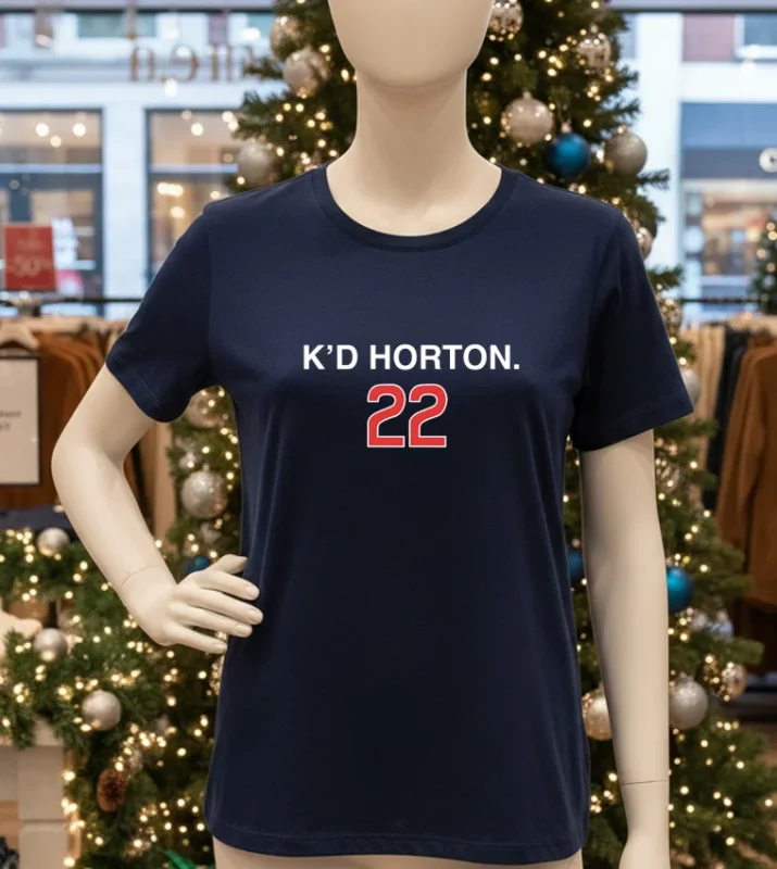 Chicago Cubs K D Horton 22 Navy T Shirt