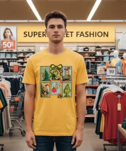 Christmas Grinch Grinchmas Ew People 2025 Yellow T Shirt