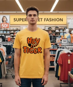 Cincinnati Bengals Hey Tiger Style Yellow T Shirt